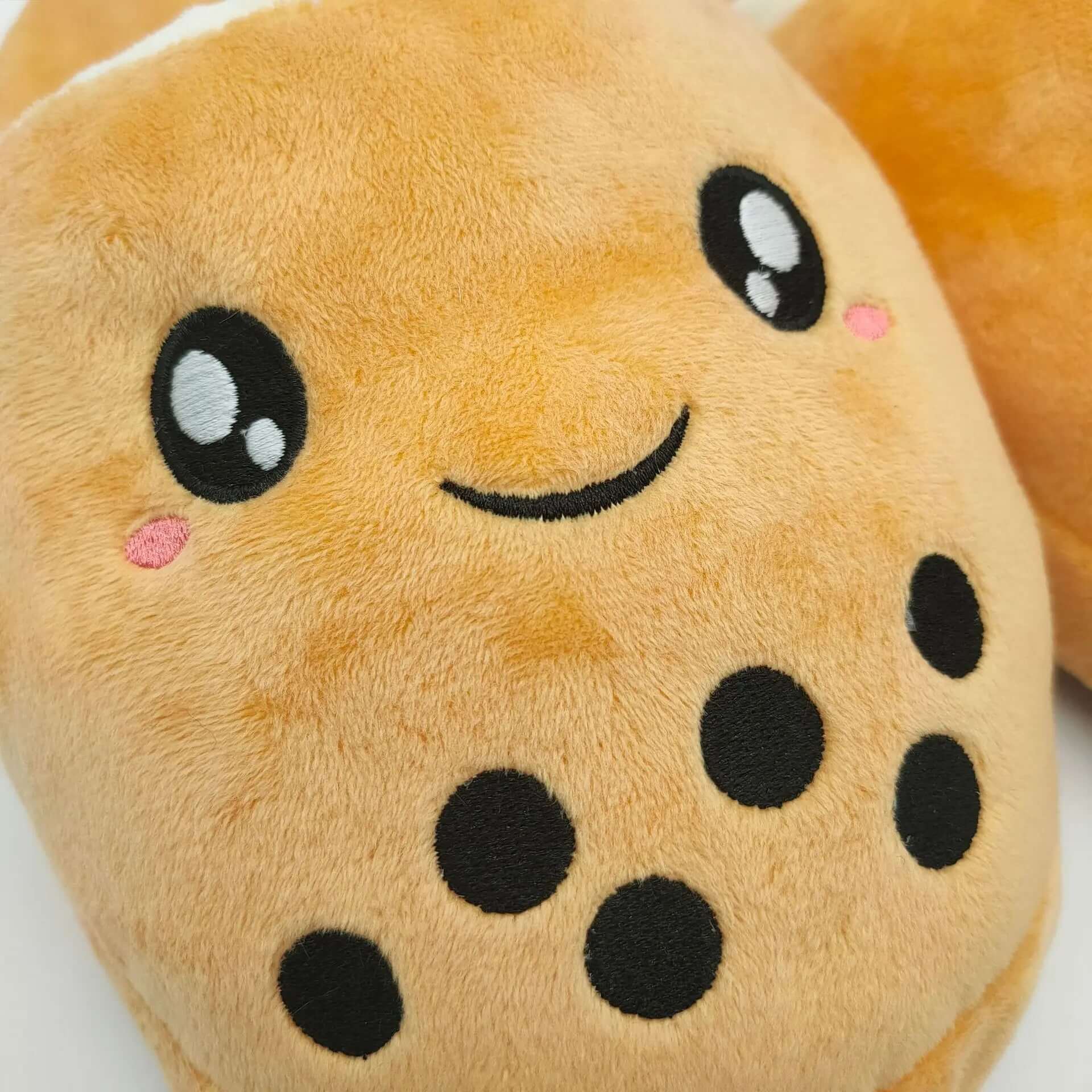 Bubble Tea Plush Slippers