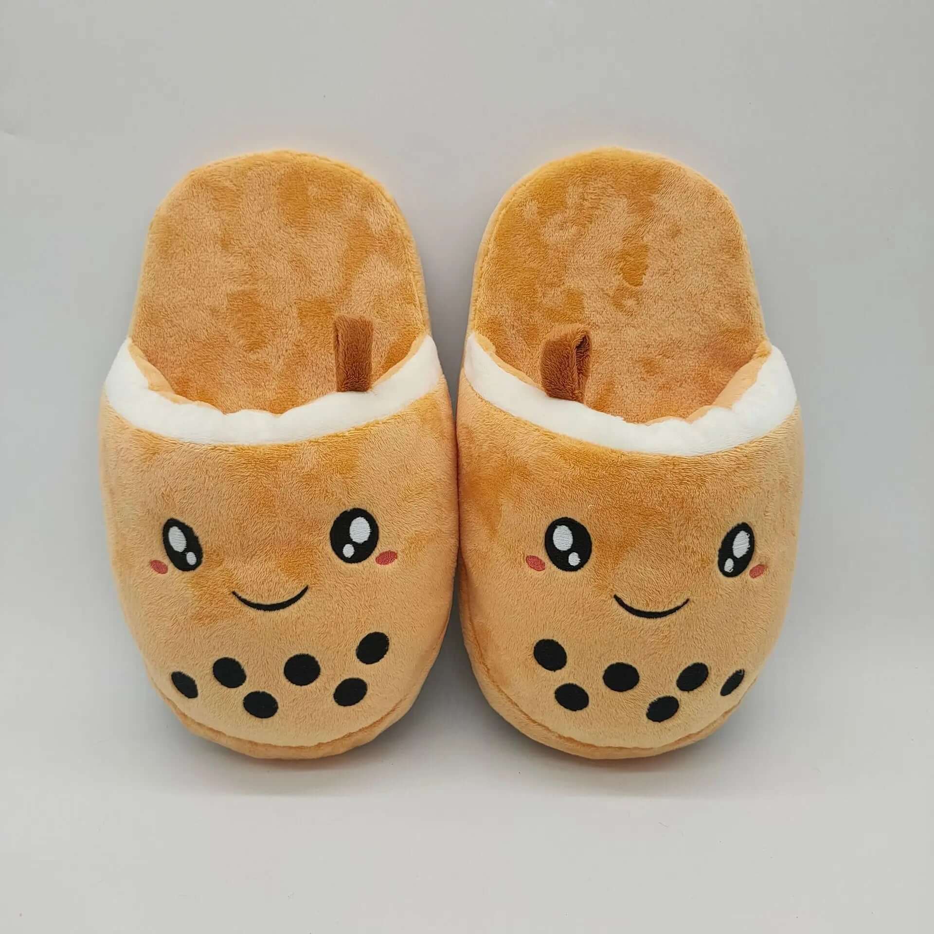 Bubble Tea Plush Slippers