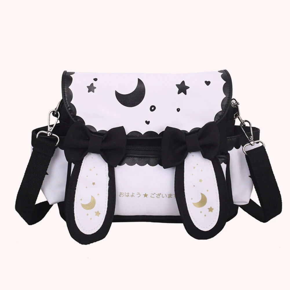 Bunny Moon Kawaii Bag black