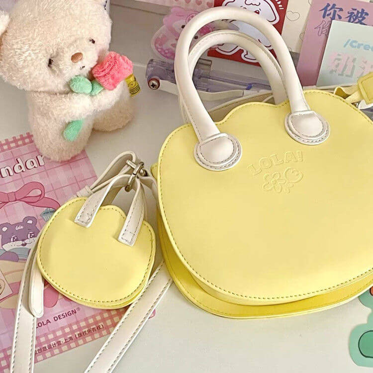 Flowers Kawaii Fashion Handbag yellow