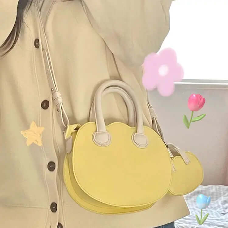 Flowers Kawaii Fashion Handbag yellow