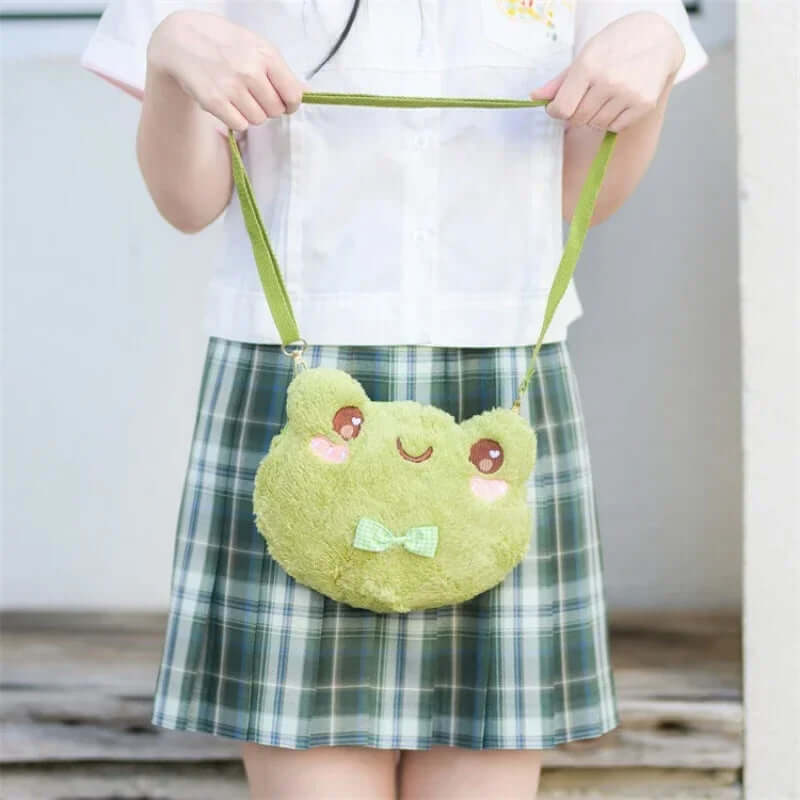 Frog Shoulder Bag Plush