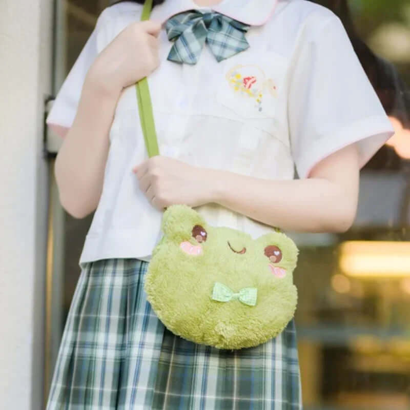 Frog Shoulder Bag Plush