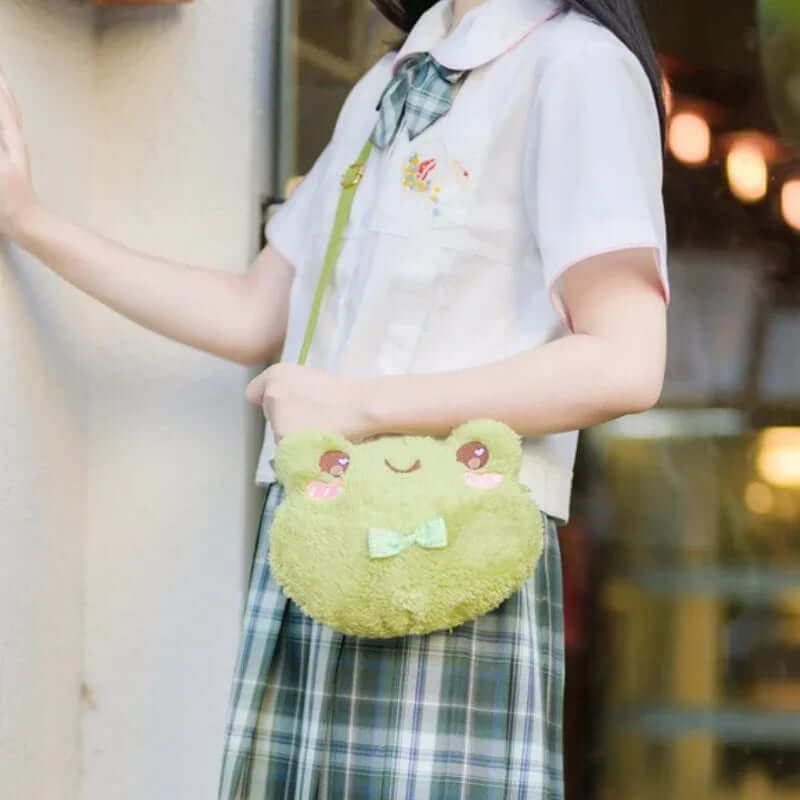 Frog Shoulder Bag Plush