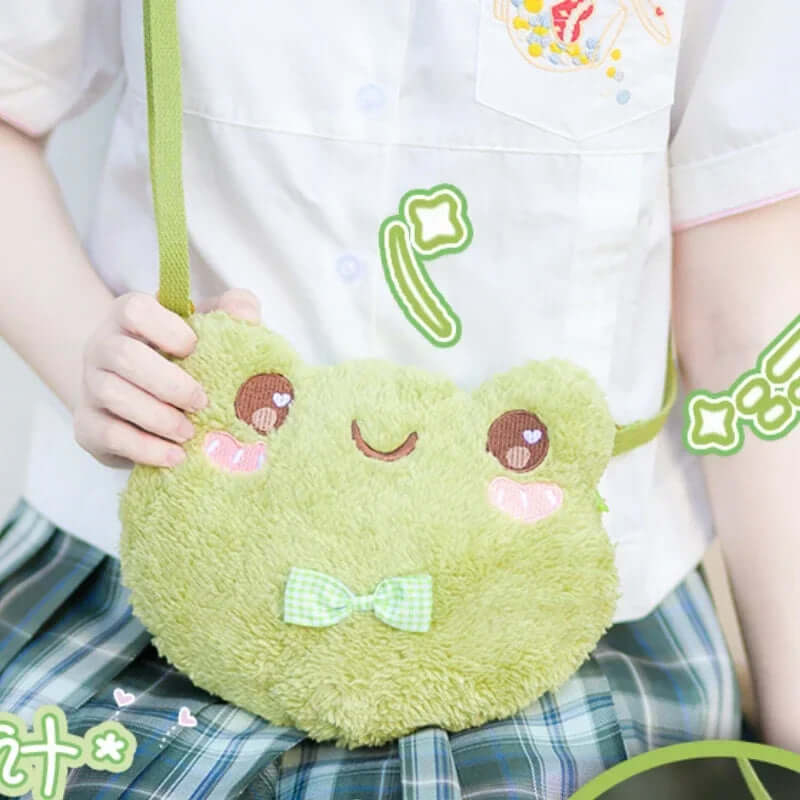 Frog Shoulder Bag Plush