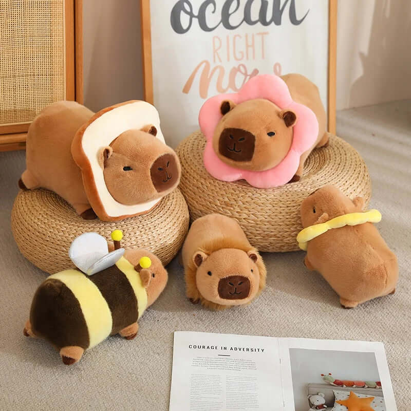 Kawaii Bee Capybara Plush