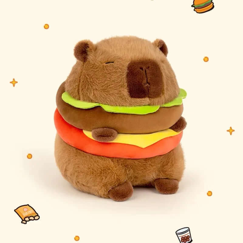 Kawaii Capybara Burger Plush