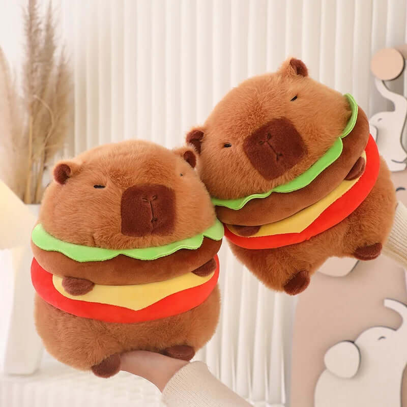 Kawaii Capybara Burger Plush