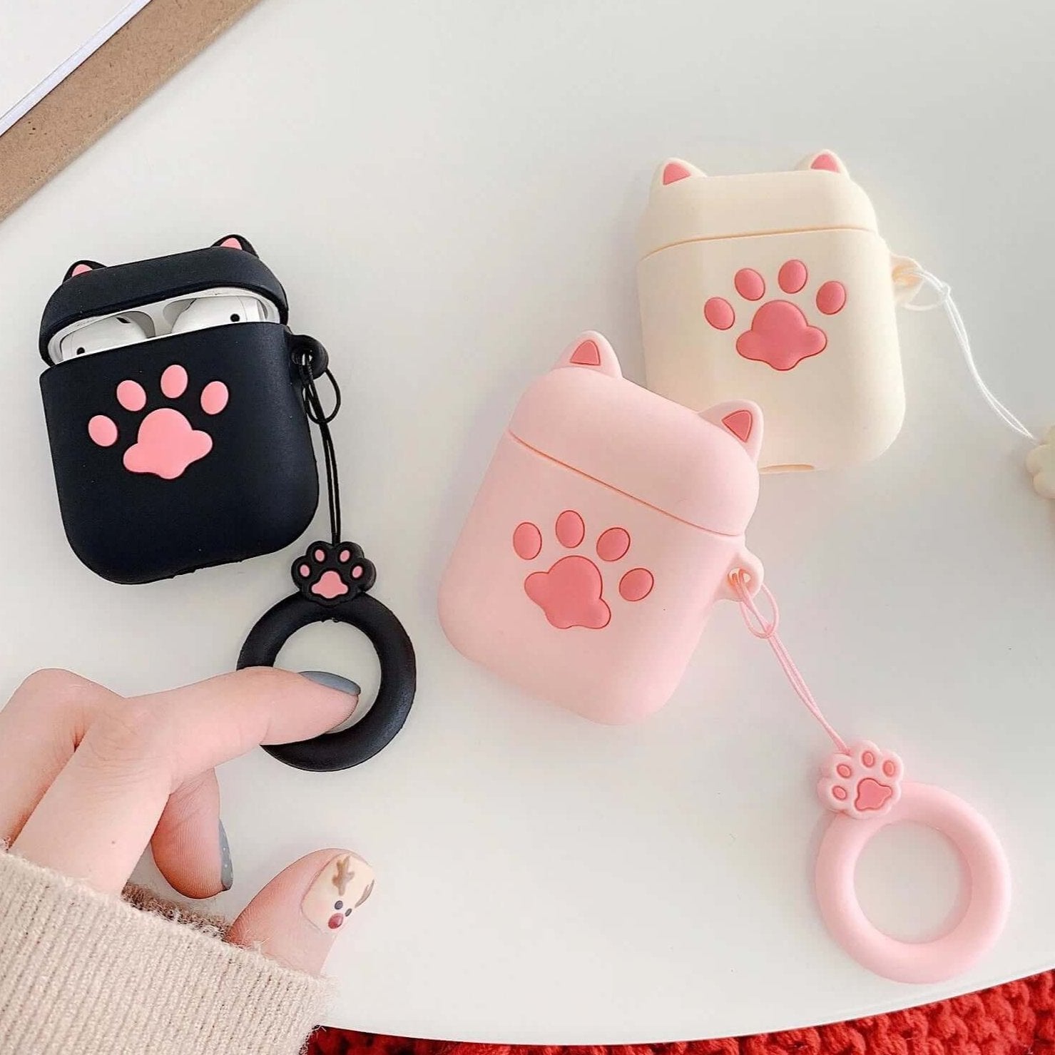 Kawaii Cat Airpods Case