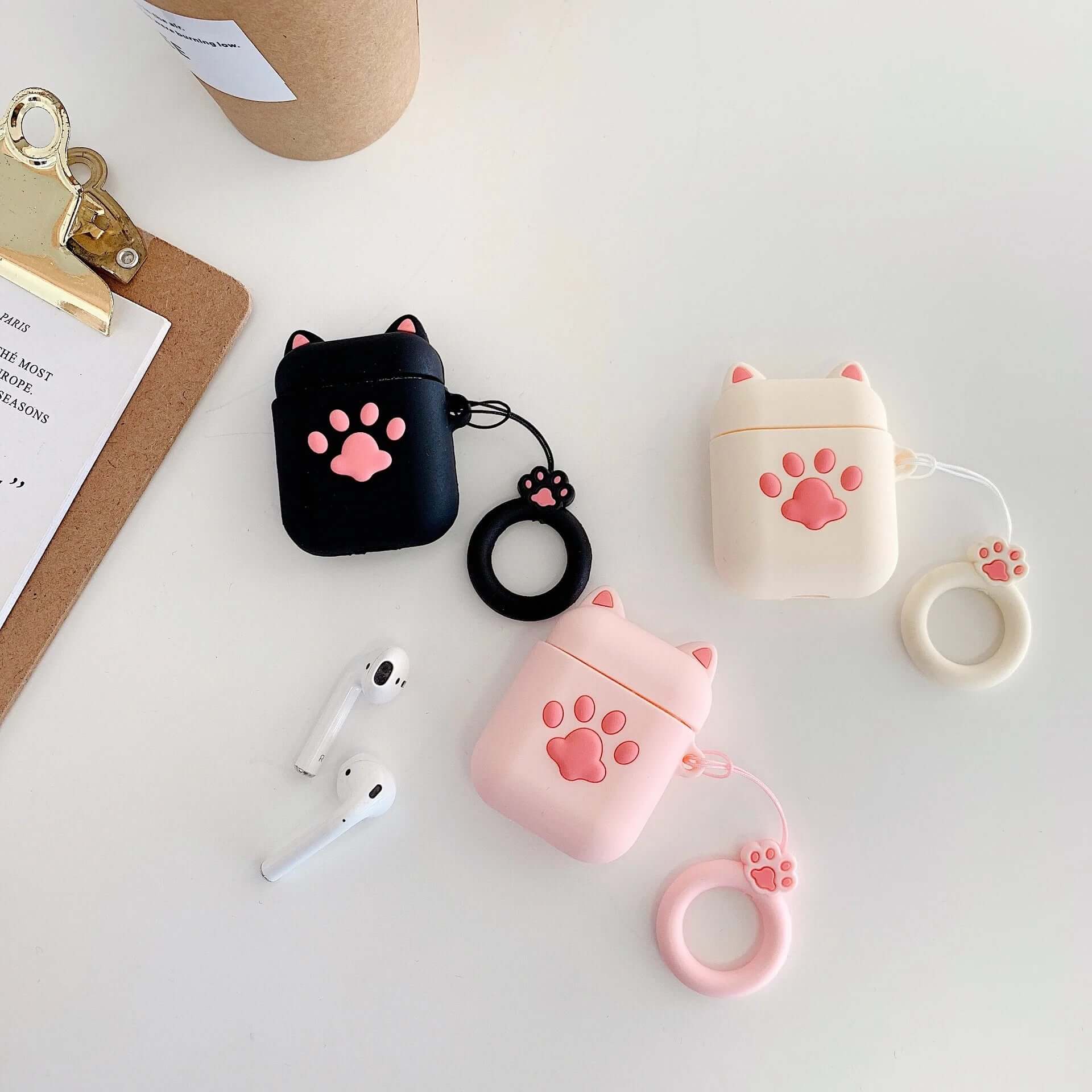 Kawaii Cat Airpods Case