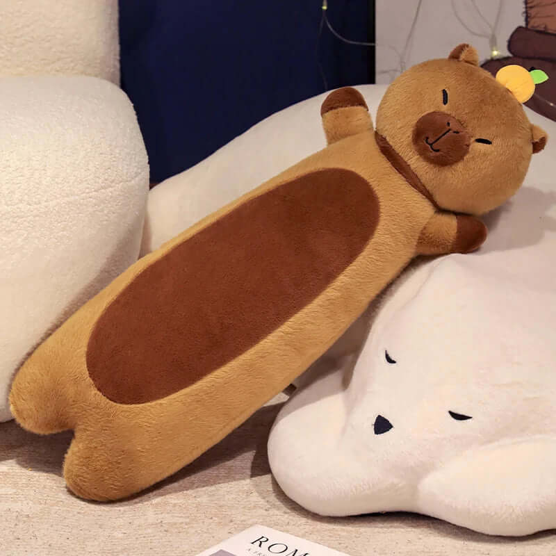 Long Kawaii Capybara with Berry Plush