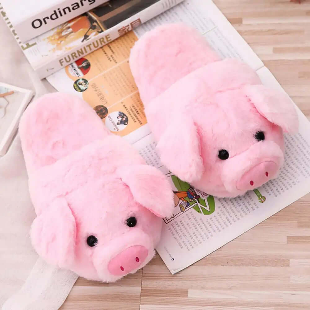 Pink Pig Slippers