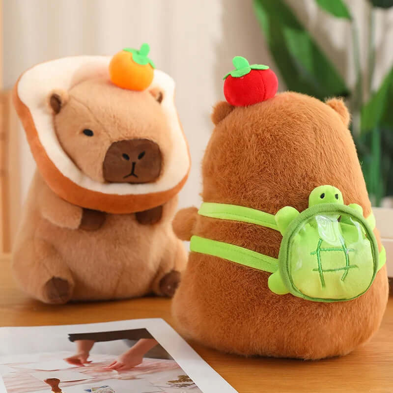 Plush Capybara with drop and costumes