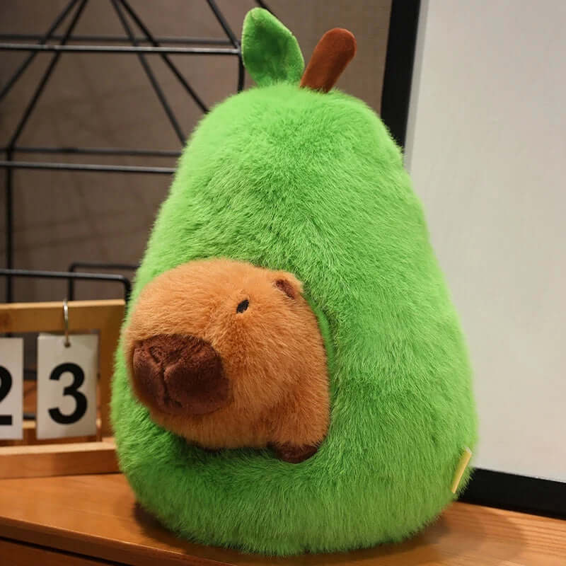 Plush capybara disguised