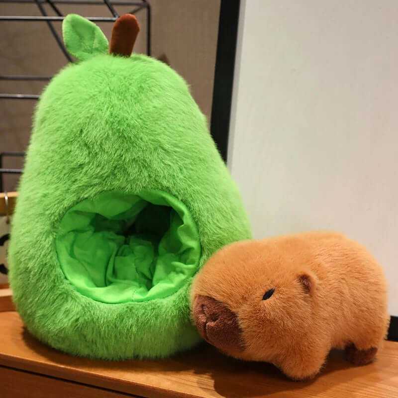 Plush capybara disguised