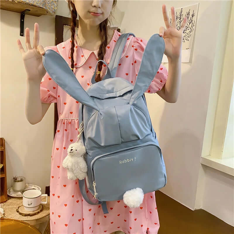 Rabbit Ears Kawaii BackPack blue