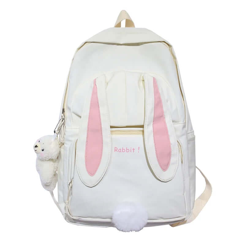 Rabbit Ears Kawaii BackPack white