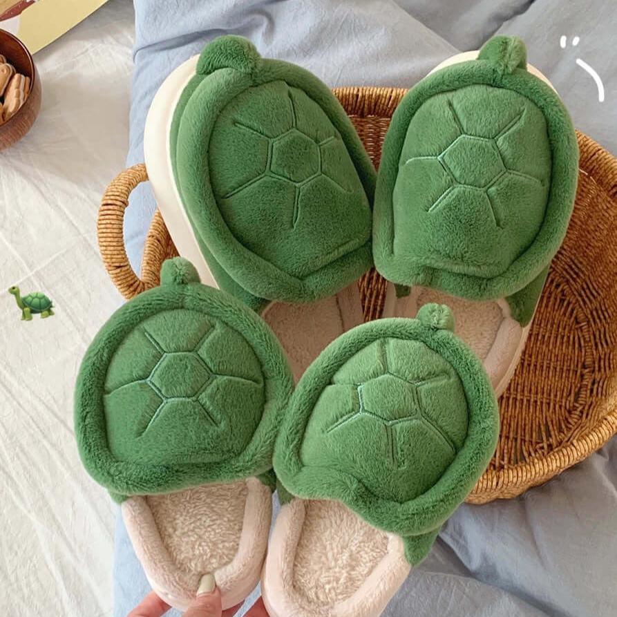 Turtle Slippers green