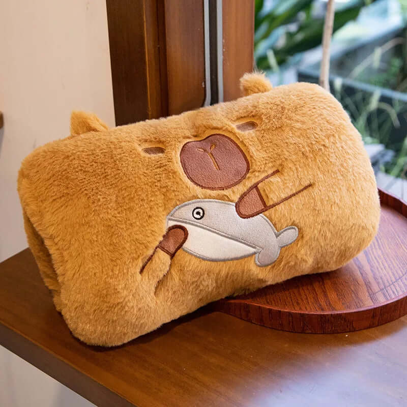 Warmers Capybaras Plushies with fish