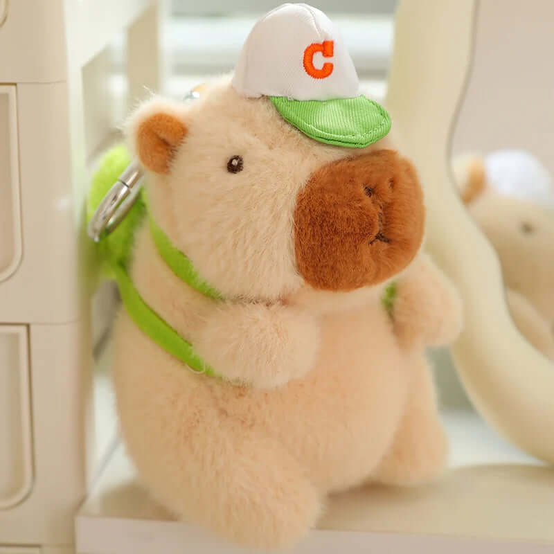 kawaii Capybaras brown with Cap Plushies